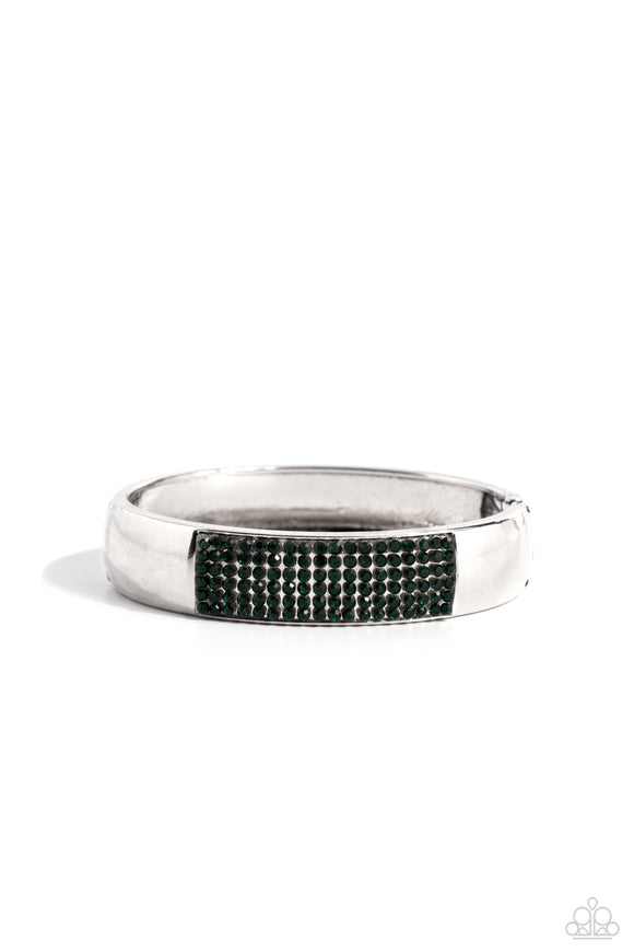 Record-Breaking Bling - Green Bracelet