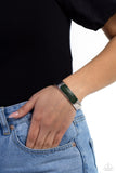 Record-Breaking Bling - Green Bracelet