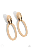 Pull OVAL! - Gold Earring