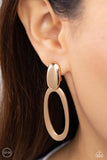 Pull OVAL! - Gold Earring