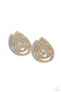 Red Carpet Reverie - Gold Earring