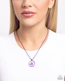 Abstract ASL - Purple Necklace