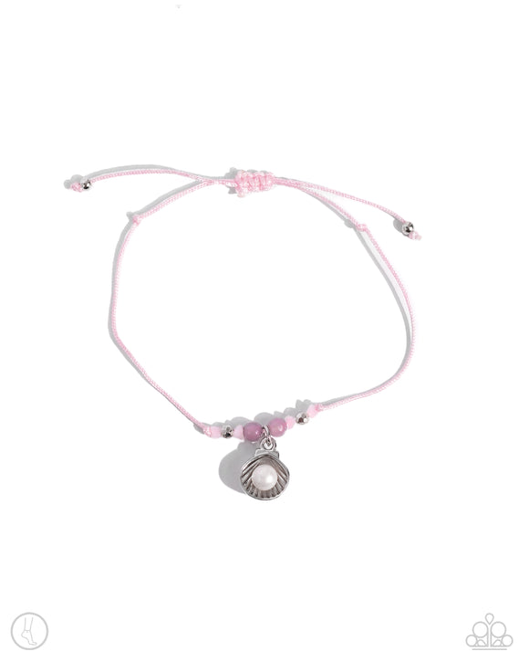 Oyster Overture - Pink Anklet