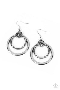 Spun Out Opulence - Silver Earring