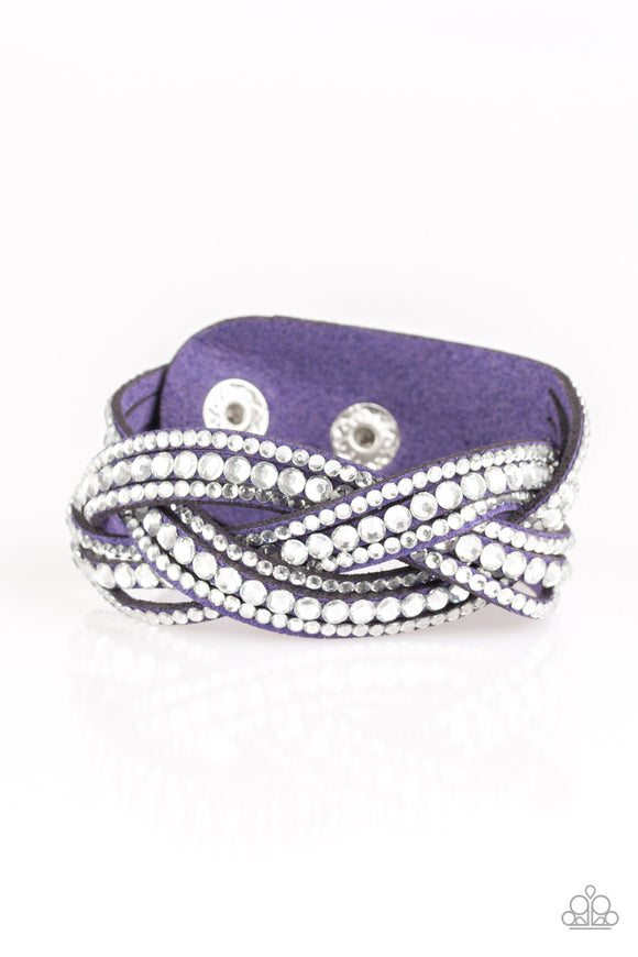 Bring On The Bling - Purple Bracelet