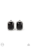 Insta Famous - Black Gem Clip-on Earring