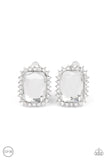 Insta Famous- White Gem Clip-on Earring