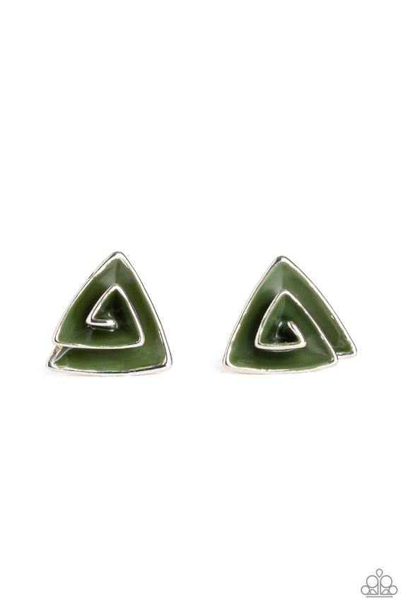 On Blast - Green Earring