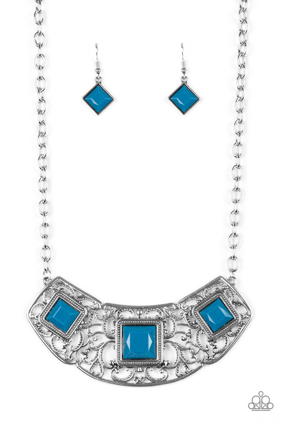 Feeling Inde-PENDANT - Blue Necklace