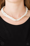 Put On Your Party Dress - White Pearl Necklace