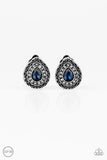 High-Class Celebrity - Blue Clip-on Earring