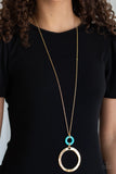 Optical Illusion - Gold  Necklace