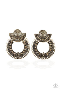 Texture Takeover - Brass Earring