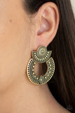 Texture Takeover - Brass Earring