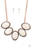 Prairie Goddess - Copper white/Cream Necklace