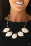 Prairie Goddess - Copper white/Cream Necklace