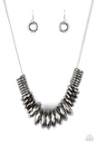 Haute Hardware - Silver/Gunmetal Necklace