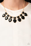 Modern Masquerade - Black Necklace