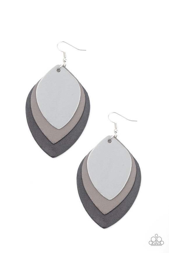 Light as a LEATHER - Black Earrings