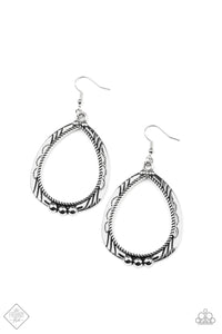 Terra Topography - Silver Earring