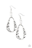 Enhanced Elegance - White Earrings