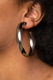 Kick Em To The CURVE - Black Earrings