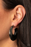 Chic CRESCENTO - Black Earrings