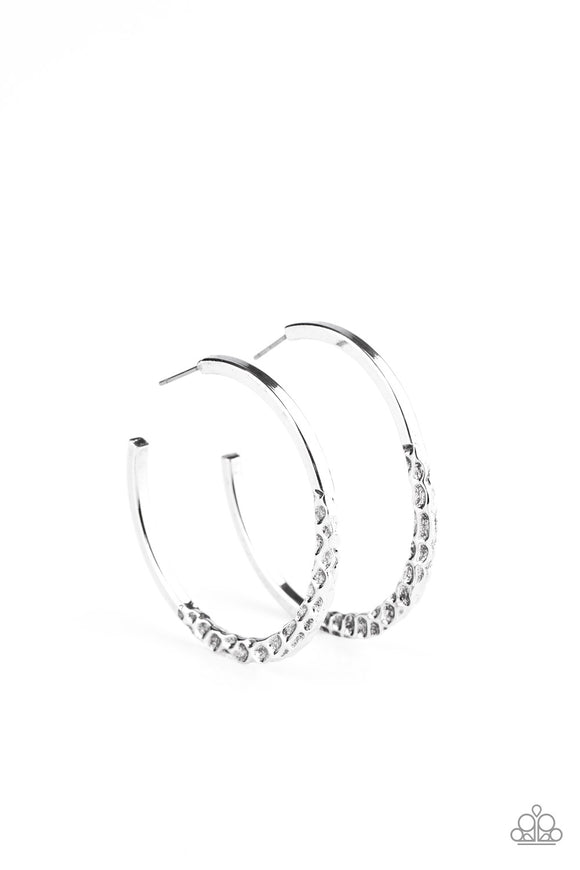 Imprinted Intensity - Silver Earrings