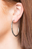 Imprinted Intensity - Silver Earrings