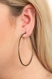 Rustic Roundabout - Brass Hoop Earring