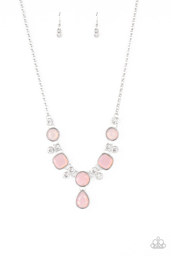 Crystal Cosmos - Pink Necklace