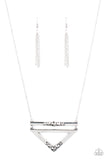 Triangulated Twinkle - Silver Necklace