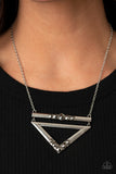 Triangulated Twinkle - Silver Necklace