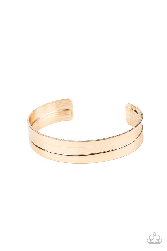 Urban Uproar - Gold Cuff Bracelet