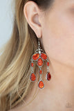 Clear The HEIR - Orange Earrings