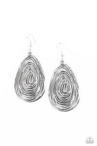 Rural Ripples - Silver Earring