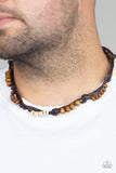 Tiki Tour - Brown Men Necklace