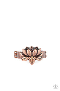 Lotus Crowns - Copper Ring