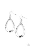 BEVEL-headed Brilliance - Silver Earrings