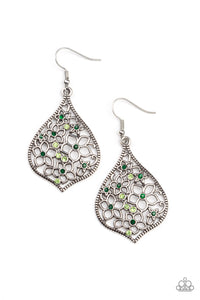 Full Out Florals - Green Earrings