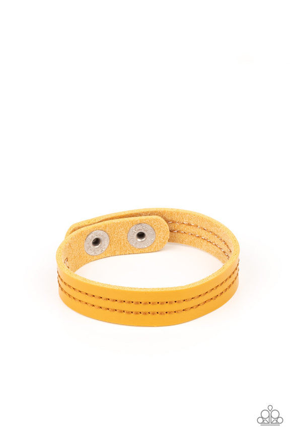 Life is WANDER-ful - Yellow Bracelet