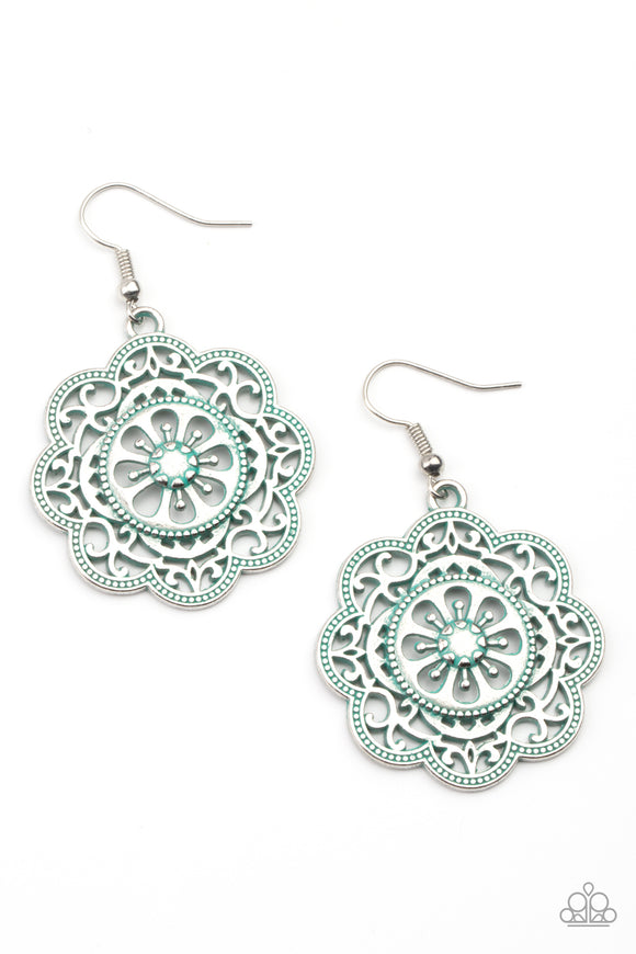 Western Mandalas - Blue Earring