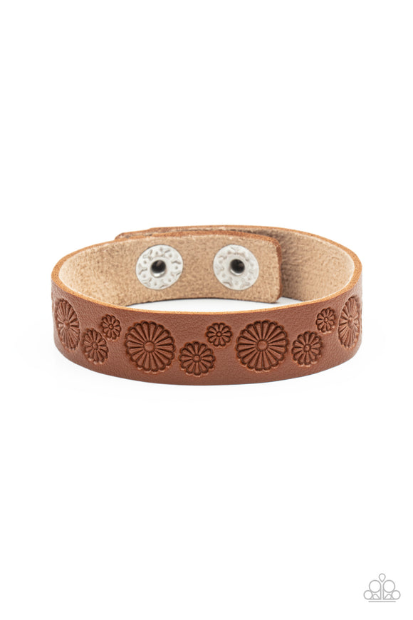 Follow The Wildflowers - Brown Bracelet