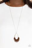 Homespun Artifact - Brown Necklace