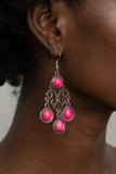 Canyon Chandelier - Pink Earring