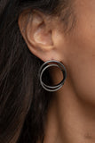 Always In The Loop - Black Earring