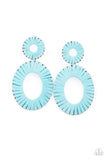 Foxy Flamenco - Blue Earrings
