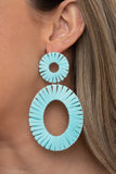 Foxy Flamenco - Blue Earrings