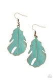 Heads QUILL Roll - Blue Brass Earring