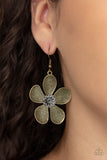 Fresh Florals - Brass Earrings